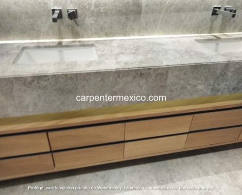 bathroom construction site in mexico carpentry